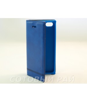 Чехол-книжка Apple iPhone 5/5S Silikon2 (Синий)