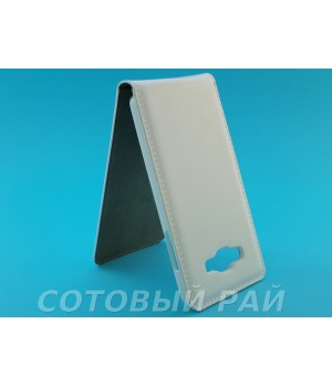 Чехол-книжка Samsung A500f (A5) Silikon (Белый)