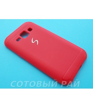 Крышка Samsung J100f (J1) Силикон Paik (Красная)