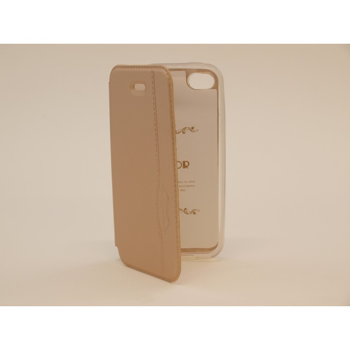 Чехол-книжка Apple iPhone 4/4S Armor Боковой на магните (Золотой)