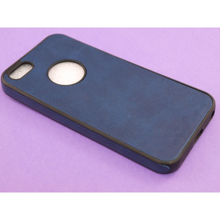 Крышка Apple iPhone 5/5S Brauffen под кожу (Синяя)