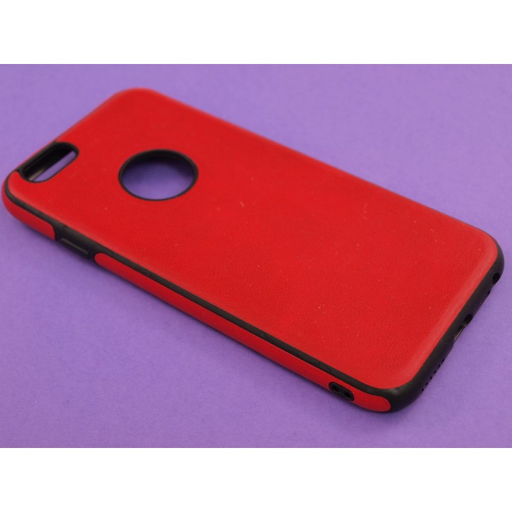 Крышка Apple iPhone 6 / 6s Brauffen под кожу (Красная)
