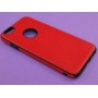 Крышка Apple iPhone 6 / 6s Brauffen под кожу (Красная)