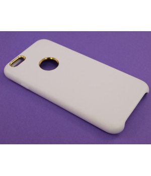Крышка Apple iPhone 6 / 6s Brauffen с золотым оБодком (Белая)