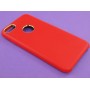 Крышка Apple iPhone 7 Brauffen с золотым оБодком (Красная)