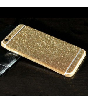 Наклейка Apple iPhone 6/6S Алмазные Блеск на 2 стороны (Темно Золотой)