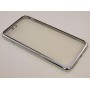 Крышка Apple iPhone 7 Plus Силикон с краями металлик (СереБро)