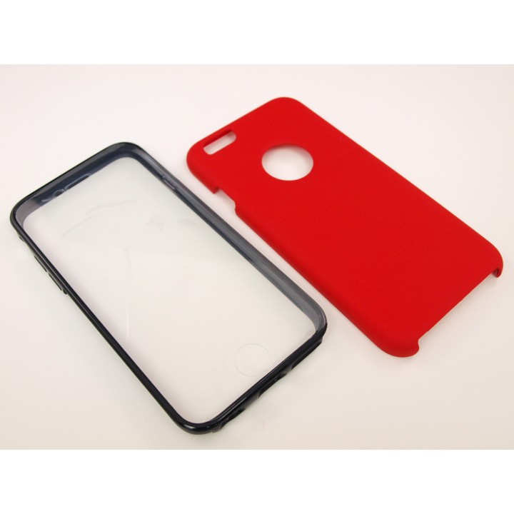 Крышка Apple iPhone 6 / 6s Две стороны с пленкой (Красная)
