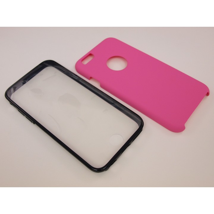 Крышка Apple iPhone 6 / 6s Две стороны с пленкой (Розовая)