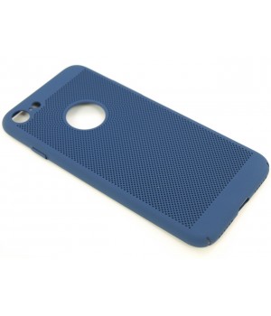Крышка Apple iPhone 7 Сеточка Бархат (Синяя)