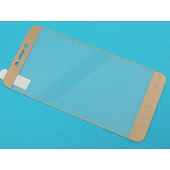 Защитное стекло Xiaomi Redmi 4X Полный экран (Золотое)