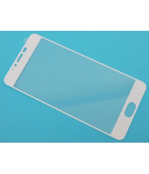 Защитное стекло Meizu M5 Полный экран (Белое)