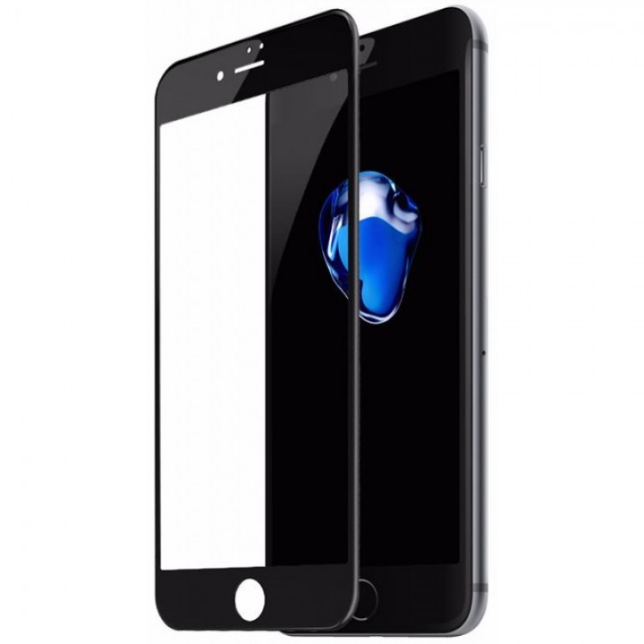 Защитное стекло Apple iPhone 7+ 5D (Черное)