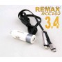 АвтомоБильное Зарядное Устройство 2 в 1 Apple 8pin/Micro Usb Remax Fast 8 RCC102 (3,4A)