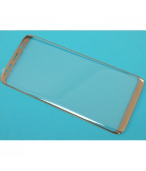 Защитное стекло Samsung G955f (Galaxy S8+) Изогнутое (Золотое)