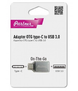 Переходник On-The_Go Type-C-Usb (Otg Cable) Partner