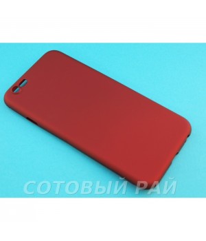 Крышка Apple iPhone 6 Plus Soft Touch (Красная)