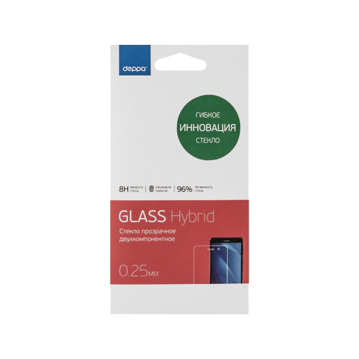 Защитное стекло Apple iPhone 6+ Deppa Hybrid