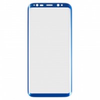 Защитное стекло Samsung G955f (Galaxy S8+) Изогнутое (Синее)