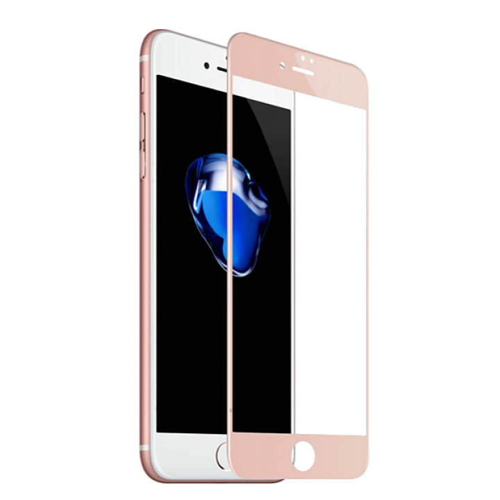 Защитное стекло Apple iPhone 6 5D (Розовое)