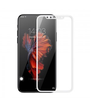 Защитное стекло Apple iPhone X / Xs / 11 Pro 3D (Белое)