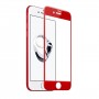 Защитное стекло Apple iPhone 7+ Mahaza 3D (Красное)