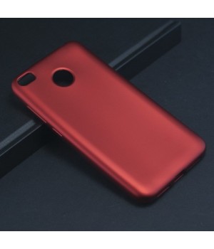 Крышка Xiaomi RedMi 4X Brauffen Бархатная (Красная)