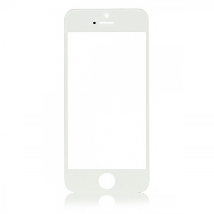 Защитное стекло Apple iPhone 5/5S Зеркальное Белое (Перед+Зад)