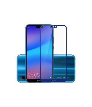 Защитное стекло Huawei P20 Полный экран (Синее)