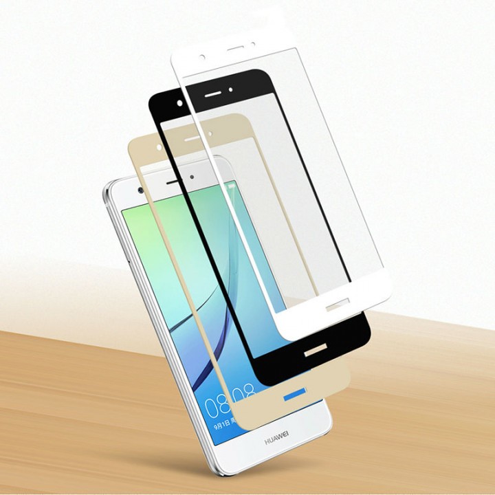 Защитное стекло Huawei Honor 9 Lite Полный экран (Белое)