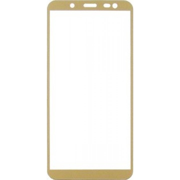 Защитное стекло Samsung J600f (Galaxy J6 2018) Полный экран (Золотое)