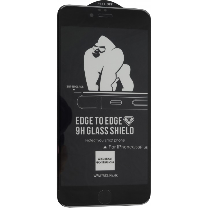 Защитное стекло Apple iPhone 6+ WK KingKong Series 4D (Черное)