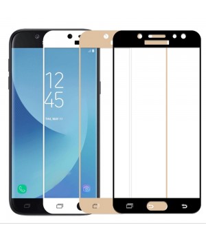 Защитное стекло Samsung J3 2018 Полный экран (Черное)