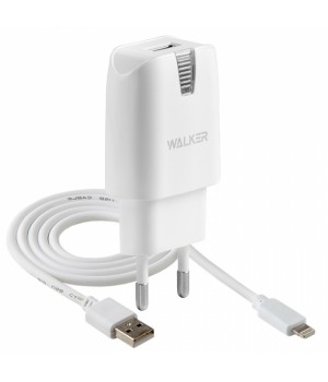 Сетевое Зарядное Устройство Walker + каБель Apple Lightning 8 pin (1A)