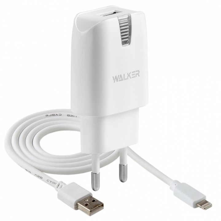 Сетевое Зарядное Устройство Walker + каБель Apple Lightning 8 pin (1A)