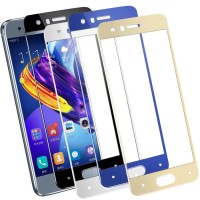 Защитное стекло Huawei Honor 7A / 7S / 9S / Y5 Lite 2018 / Y5P Полный экран (Синее)