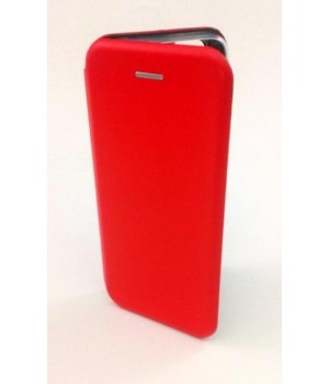 Чехол-книжка Samsung G965f (S9 Plus) Бок Круглые Края (Красная)