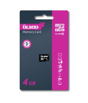 Карта памяти MicroSD Olmio 4 Gb Class 10
