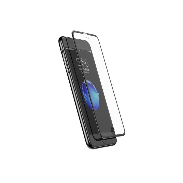 Защитное стекло Apple iPhone 6+ / 7+ / 8+ 9D (Черное)