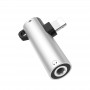 Переходник - адаптер Hoco LS21 Dual Lighting Audio Converter for Apple