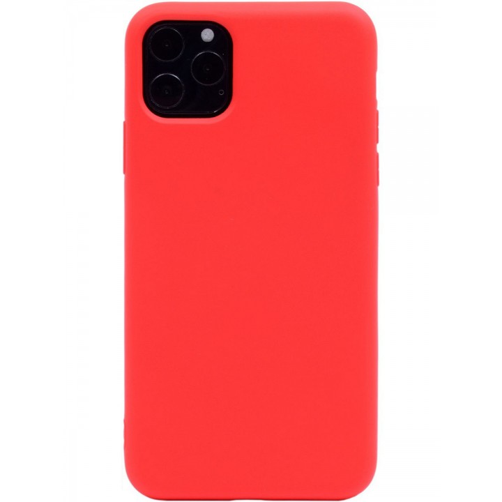 Крышка Apple iPhone 11 Breaking Soft Touch (Красная)