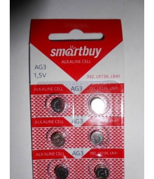 Батарейки  LR41 Smartbuy (AG3)