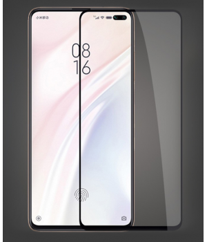 Защитное стекло Xiaomi Redmi Note 9S / Note 9 Pro / K30 Полный Экран (Черное)