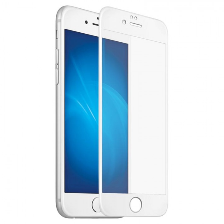 Защитное стекло Apple iPhone 6+ 5D (Белое)