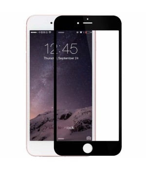 Защитное стекло Apple iPhone 6+ 5D (Черное)