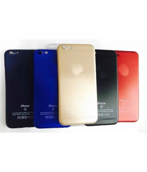 Крышка Apple iPhone 6 Plus Ультратонкая с логотипом (ГолуБая)