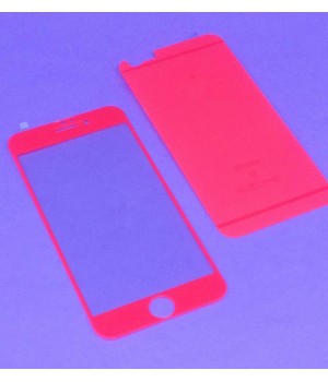 Защитное стекло Apple iPhone 5/5S Зеркало Матовое (Красное) (Перед+Зад)