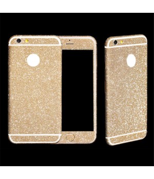 Наклейка Apple iPhone 5/5S Алмазные Блеск на 2 стороны (Темно-Золотой)