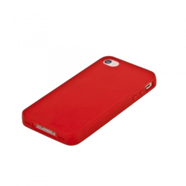 Крышка Apple iPhone 4/4S Силикон Paik (Красная)