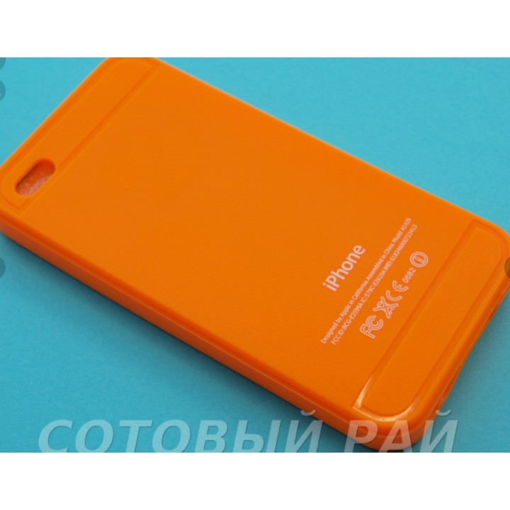 Крышка Apple iPhone 4/4S Силикон Paik (Оранжевая)
